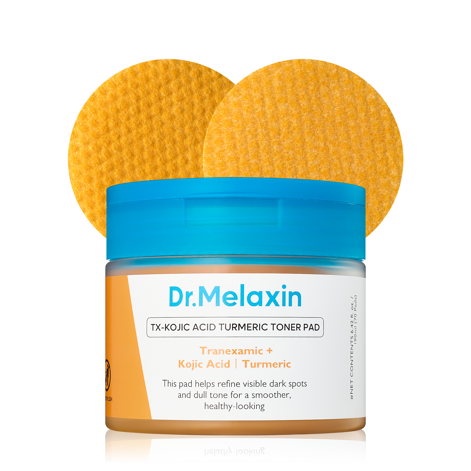 Dr.Melaxin TX-Kojic Acid Turmeric Toner Pad (190 ml / 70 discos)