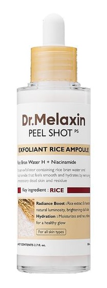 Dr.Melaxin Peel Shot Exfoliating White Rice Ampoule