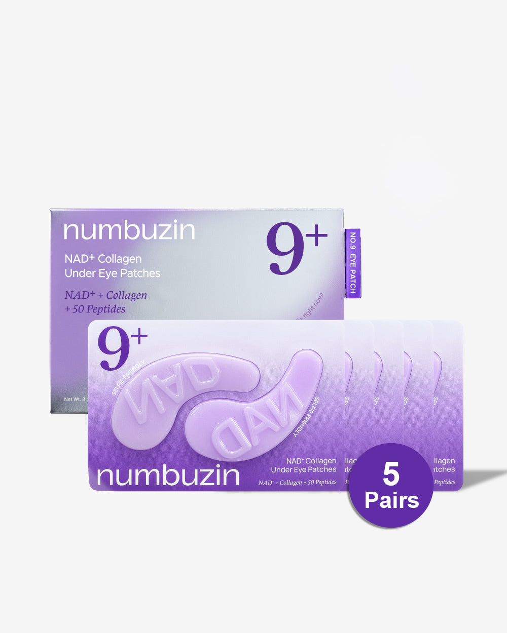 numbuzin No.9+ NAD+ Collagen Under Eye Patches (5 Pares)
