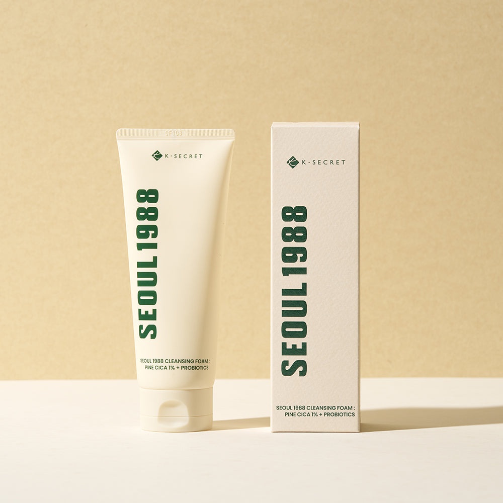 K-Secret Seoul 1988 Cleansing Foam: Pine Cica 1% + Probiotics